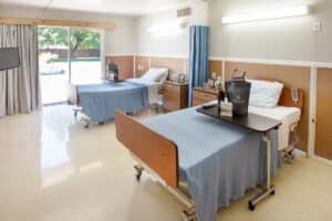 A patients shared room at Marysville Post Acute